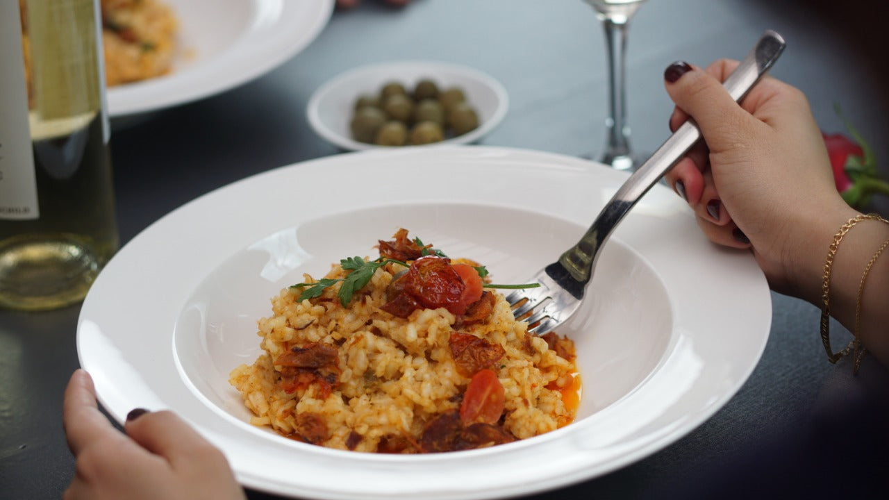 Risotto de Delimondo Bacalao a la Vizcaina