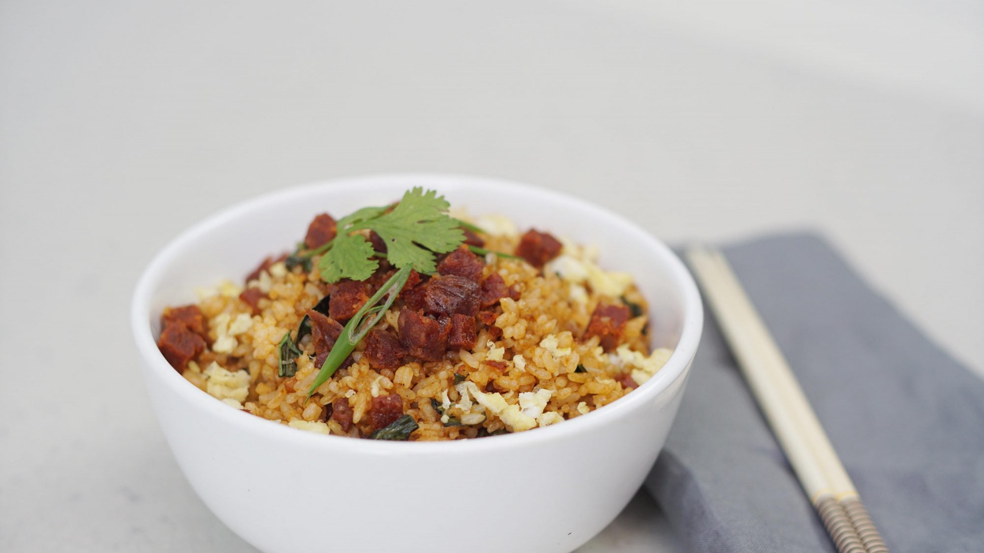 Chinese Style Fried Rice with Delimondo Chorizo Bilbao