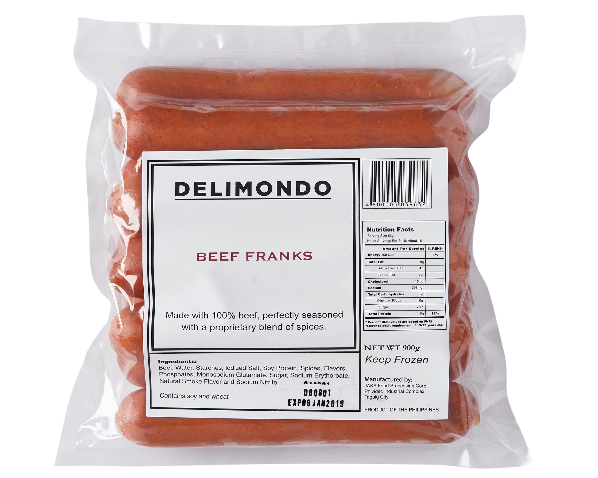 Beef Franks 900g